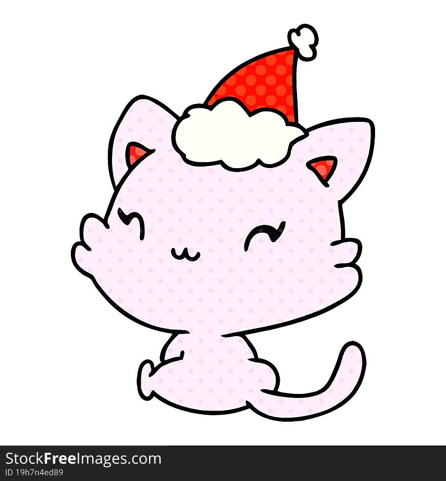 Christmas Cartoon Of Kawaii Cat