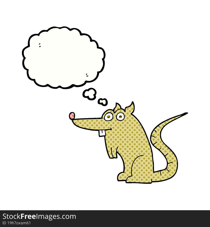 thought bubble cartoon rat