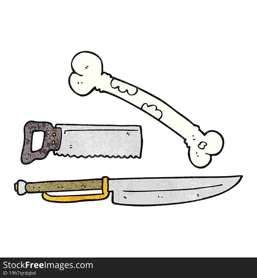 texture cartoon knife