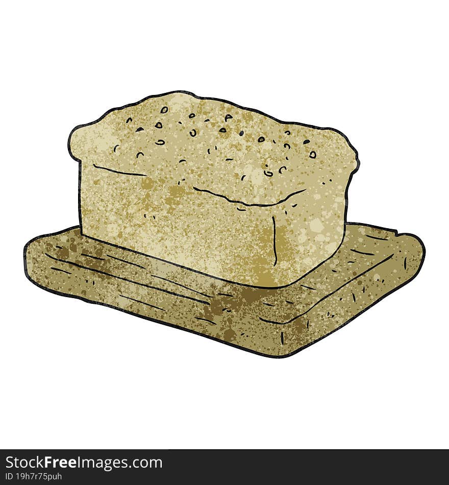 Textured Cartoon Loaf Of Bread