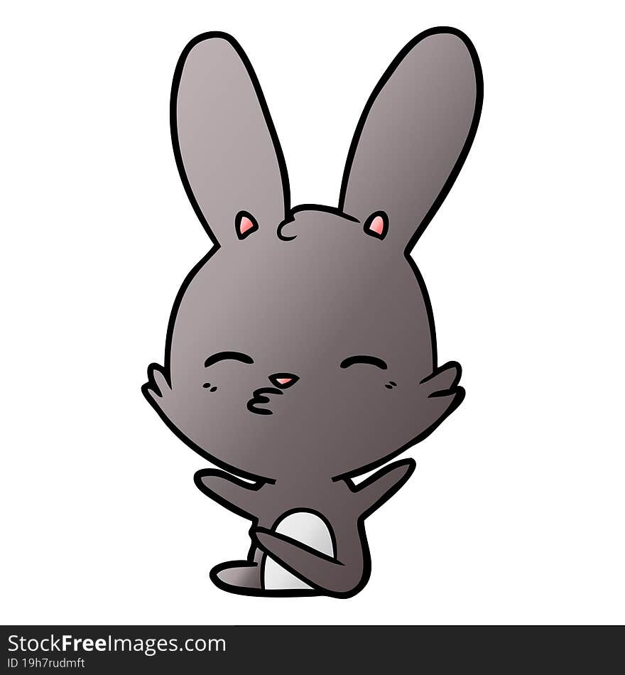 curious bunny cartoon. curious bunny cartoon