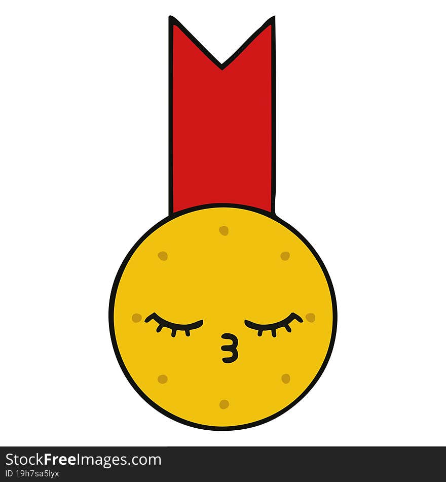 Cute Cartoon Gold Medal