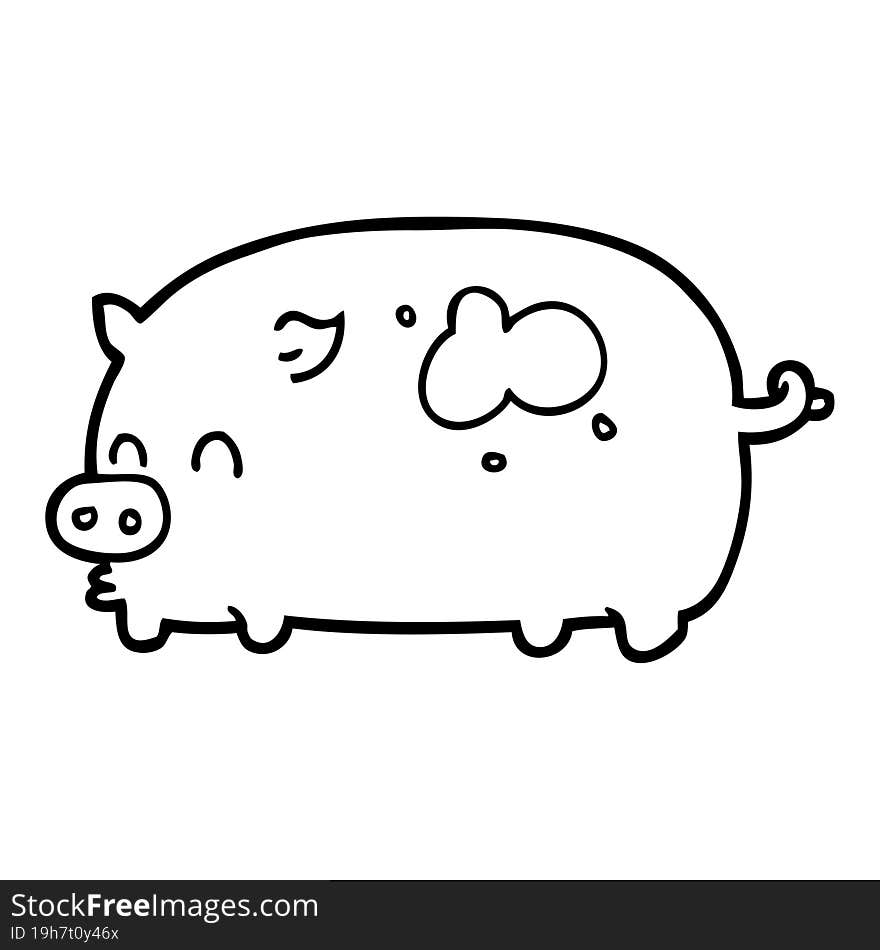 Cute Cartoon Pig