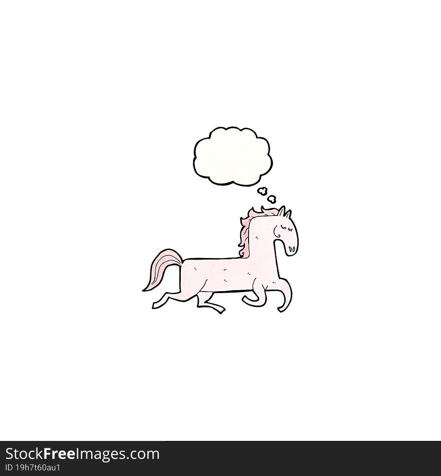 cartoon prancing horse