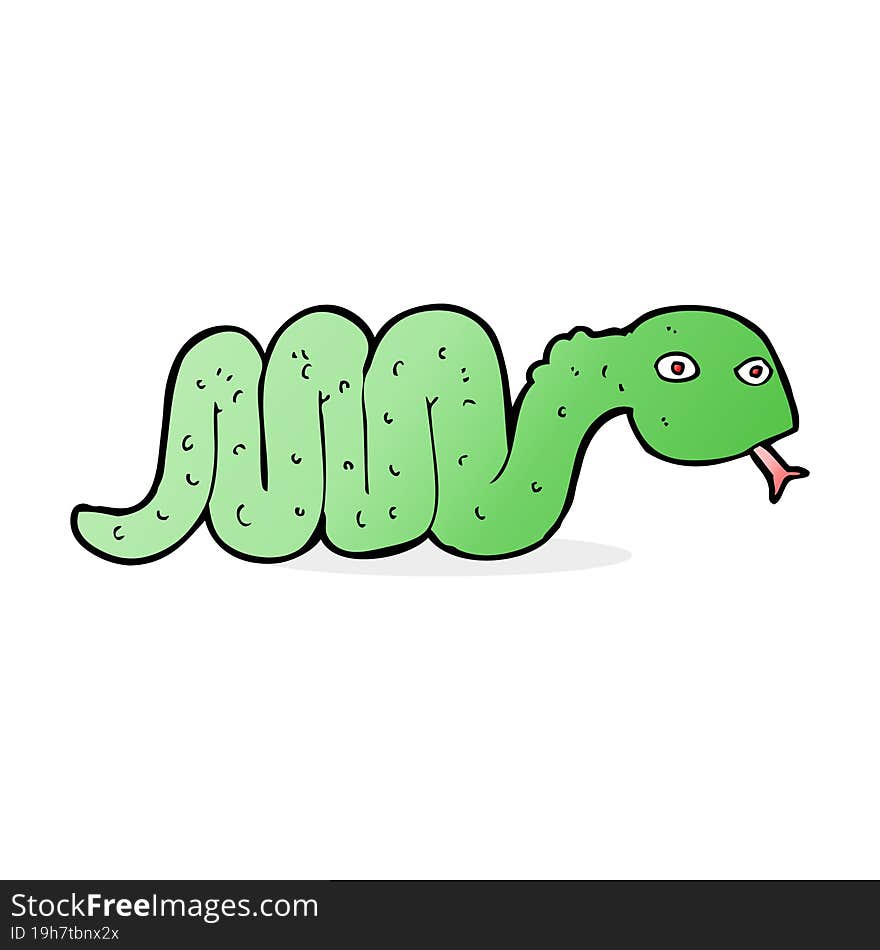 Funny Cartoon Snake