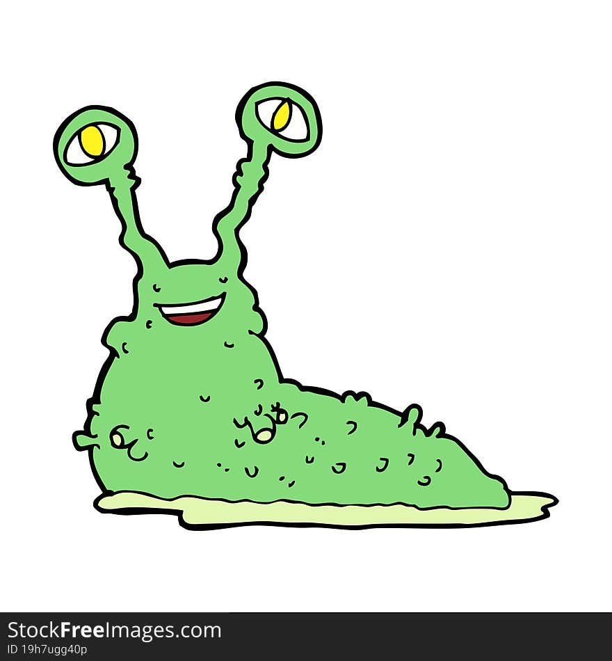 cartoon slug