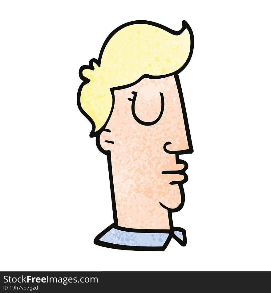 cartoon doodle human head