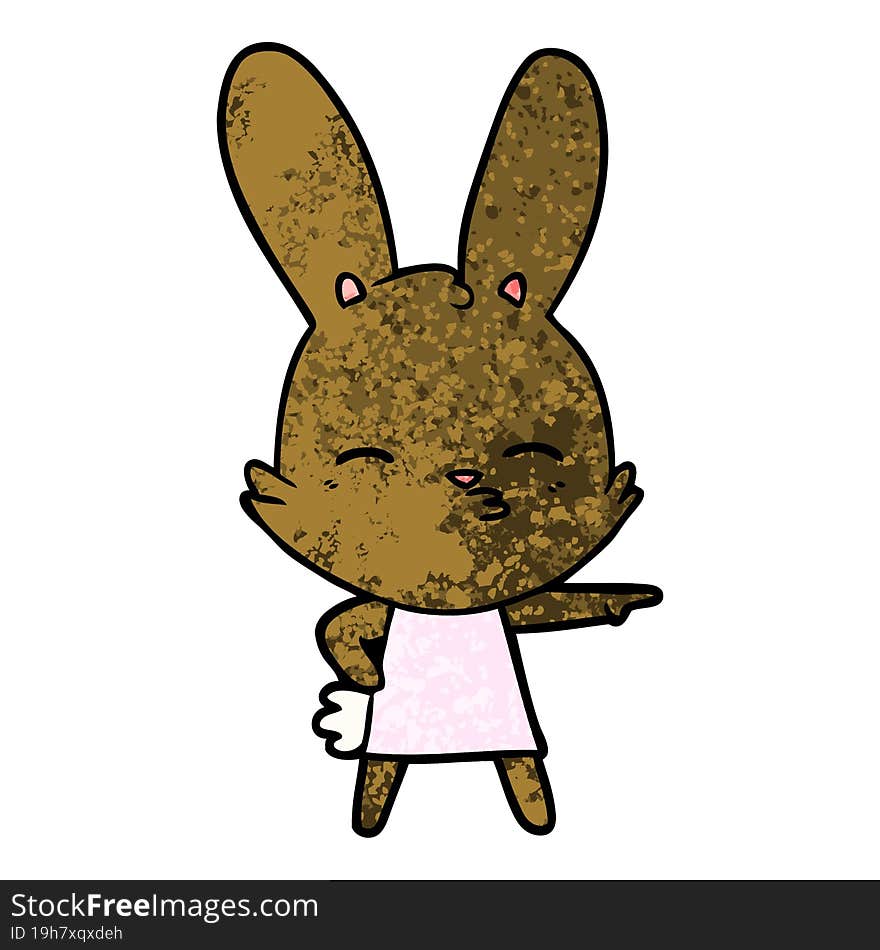 curious bunny cartoon. curious bunny cartoon