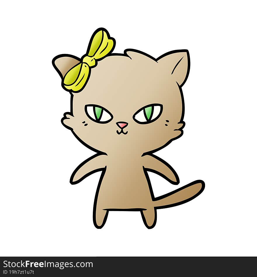 cute cartoon cat. cute cartoon cat