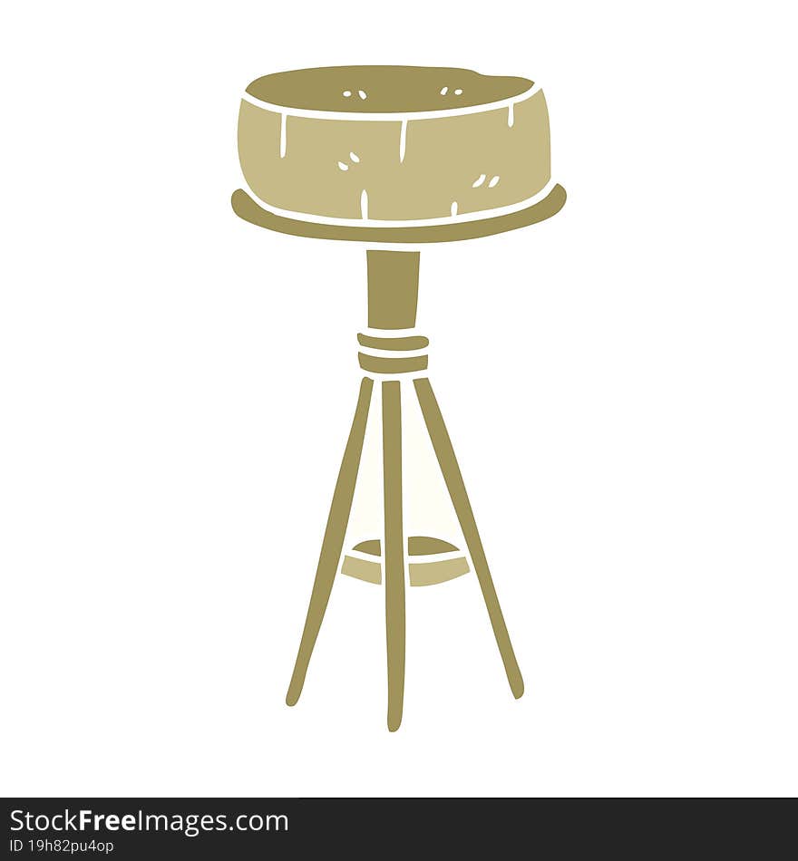 Cartoon Doodle Breakfast Stool