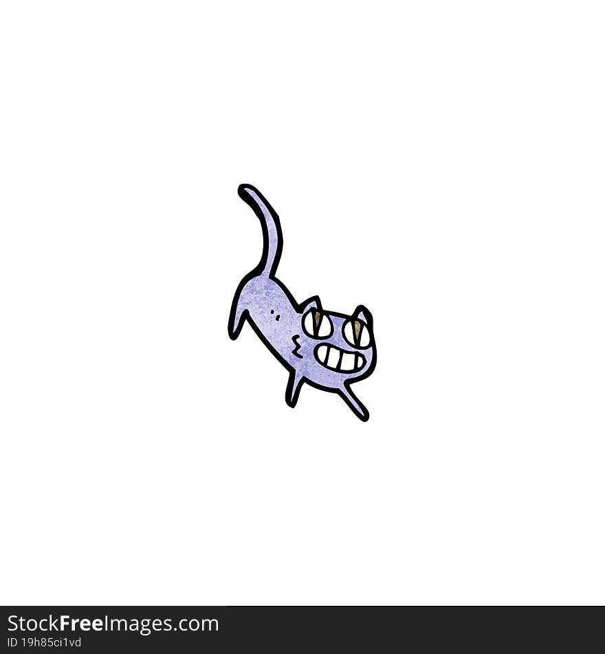 cartoon grinning cat