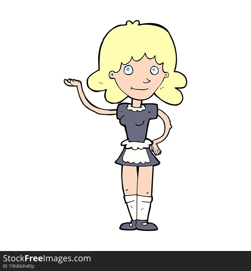 cartoon maid