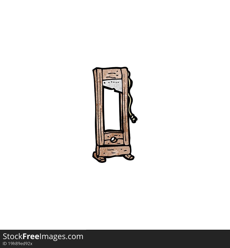 cartoon guilotine