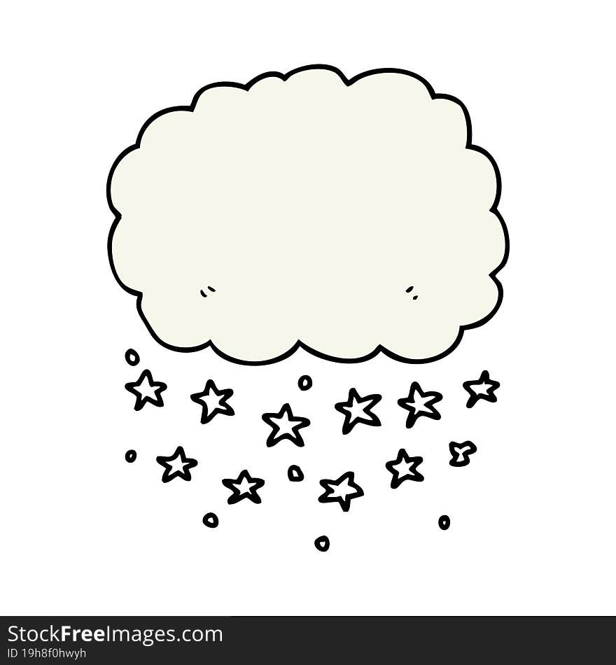 cartoon rain cloud