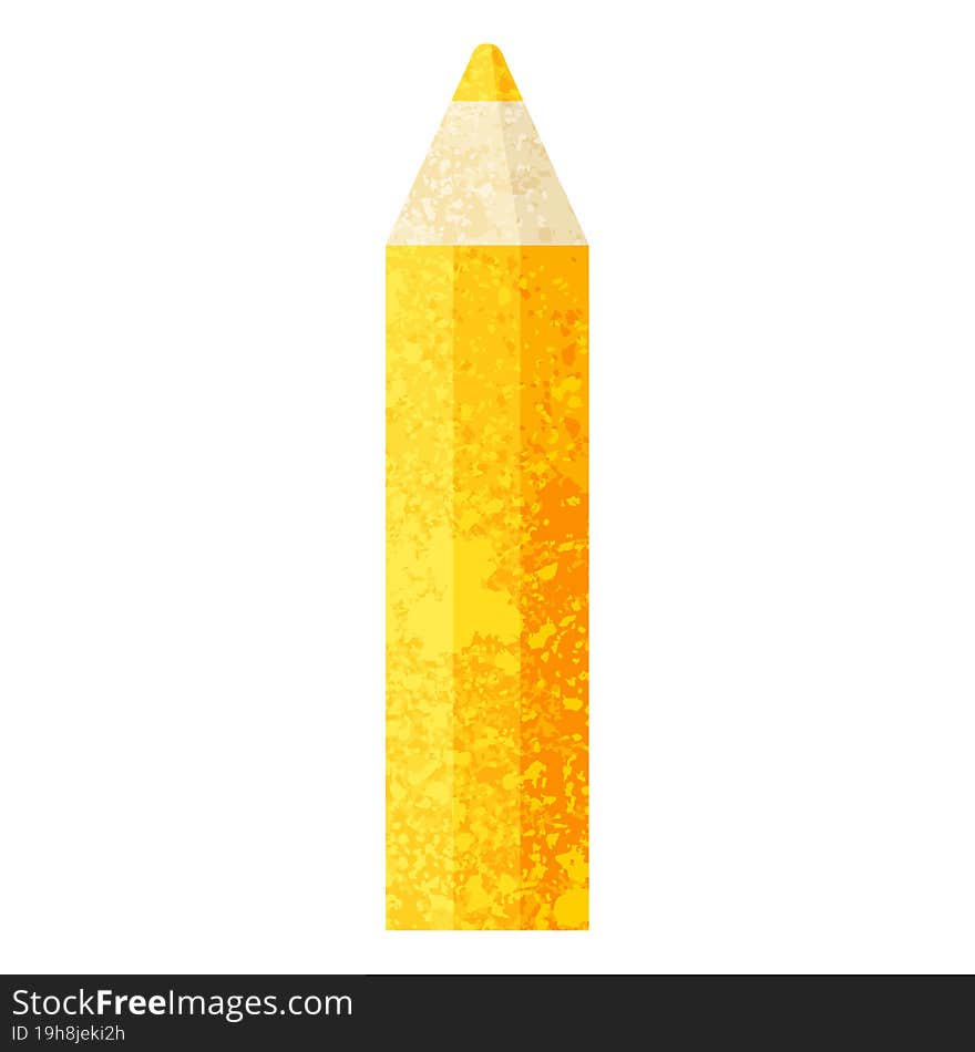 orange coloring pencil graphic vector illustration icon. orange coloring pencil graphic vector illustration icon