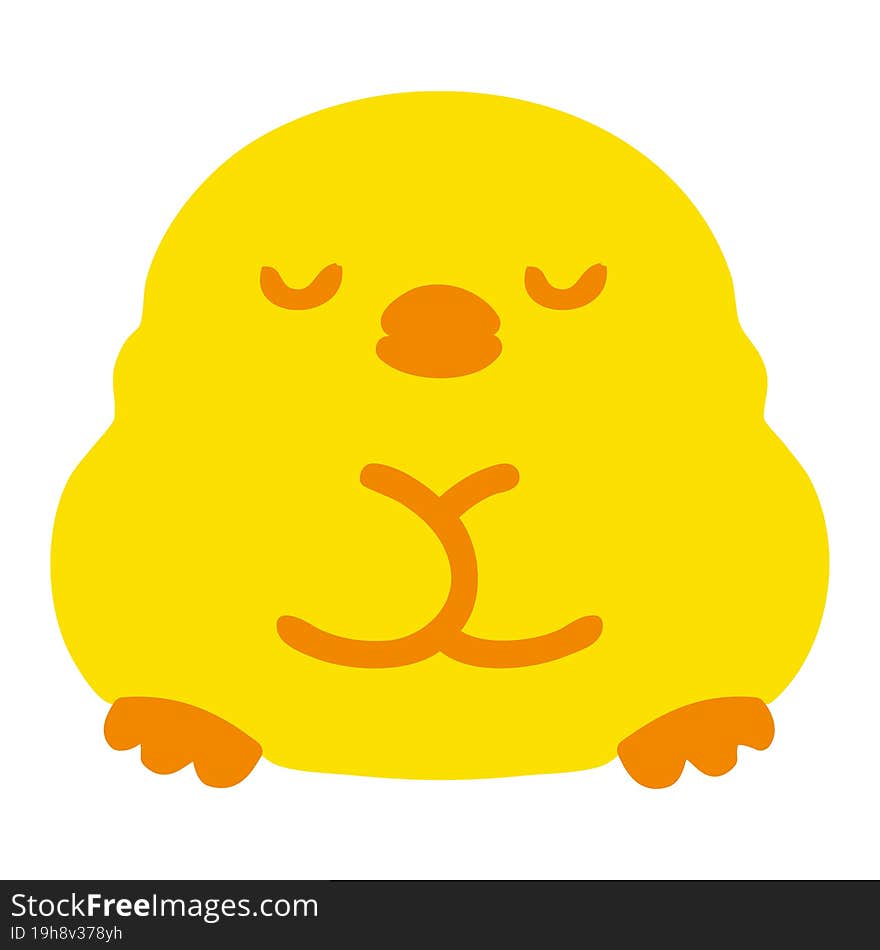 cute cartoon baby bird