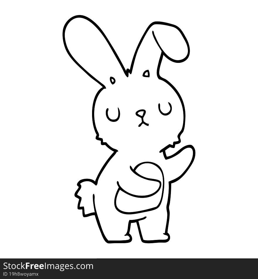 cute cartoon rabbit