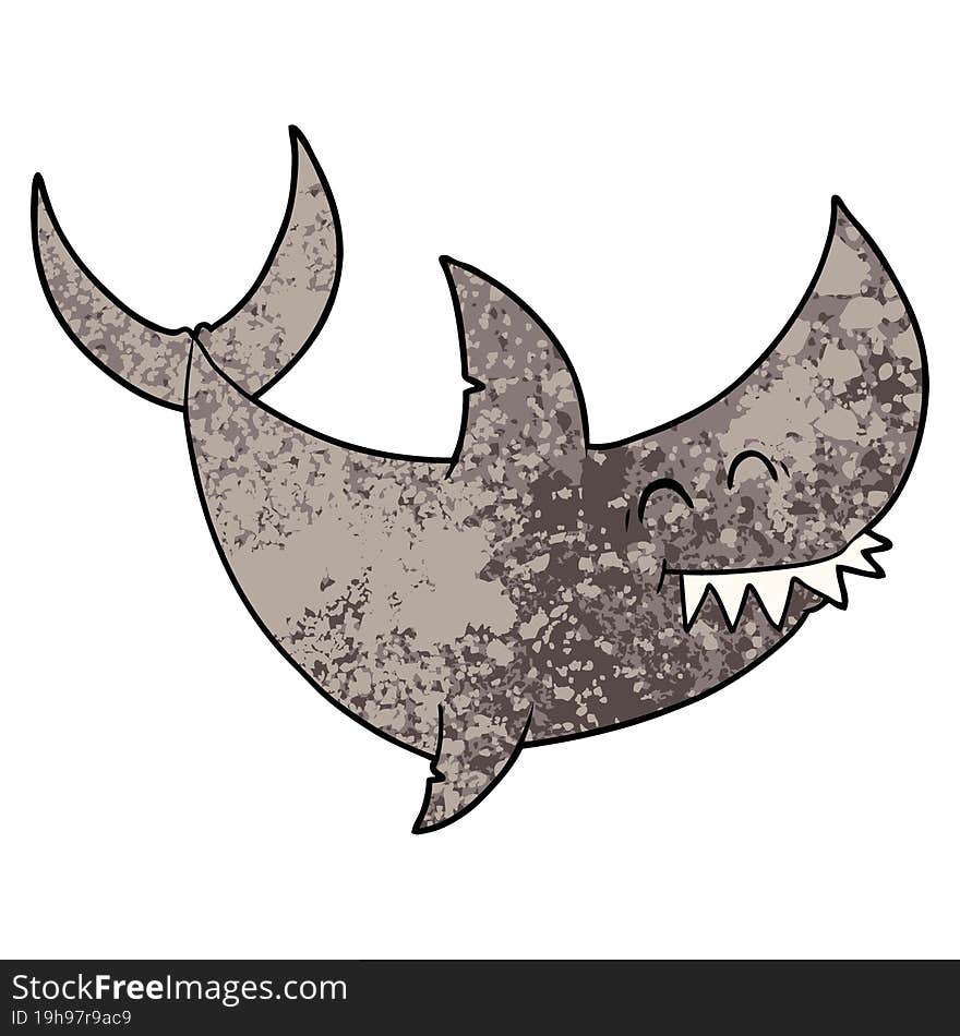 cartoon shark. cartoon shark