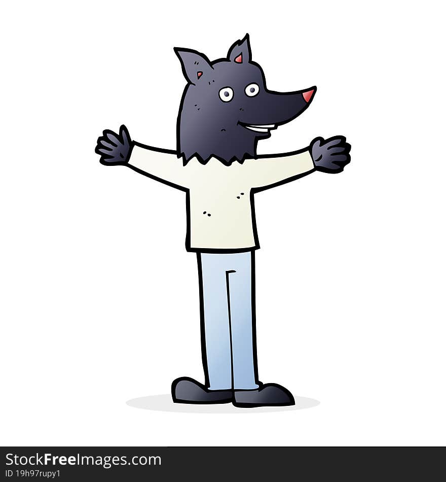 cartoon werewolf