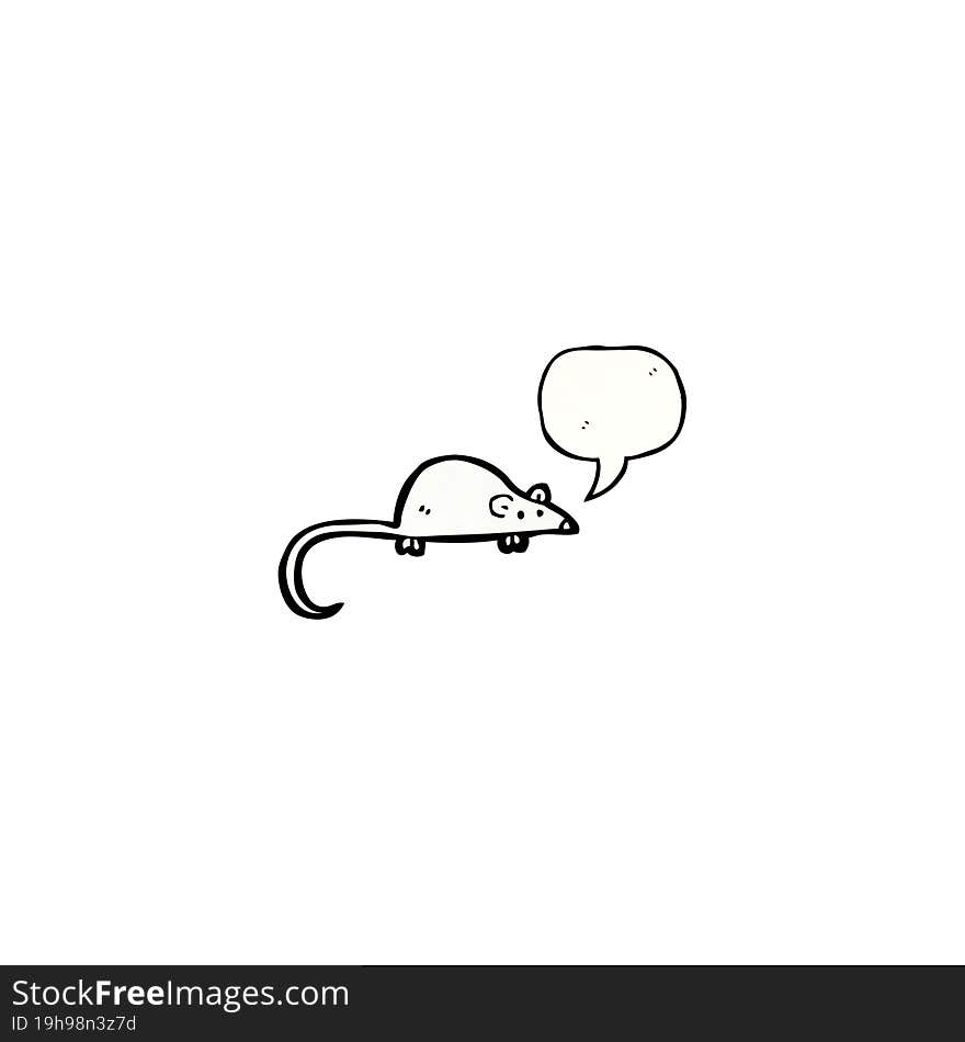 cartoon squeaking mouse