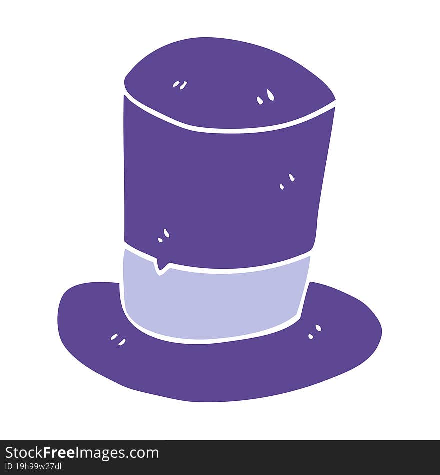 Cartoon Doodle Top Hat