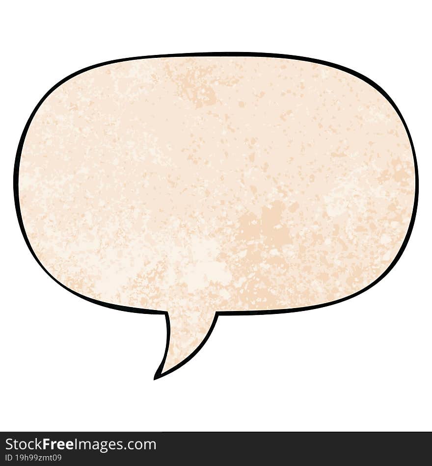 cartoon speech bubble in retro texture style and speech bubble in retro texture style