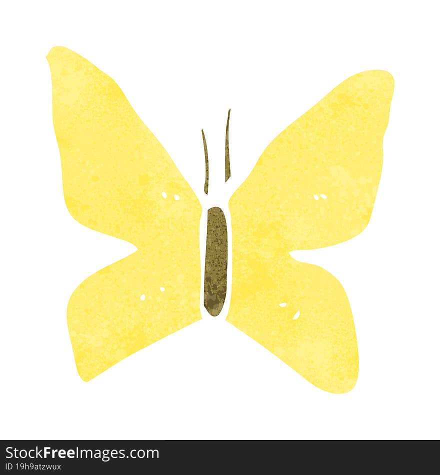 cartoon butterfly symbol