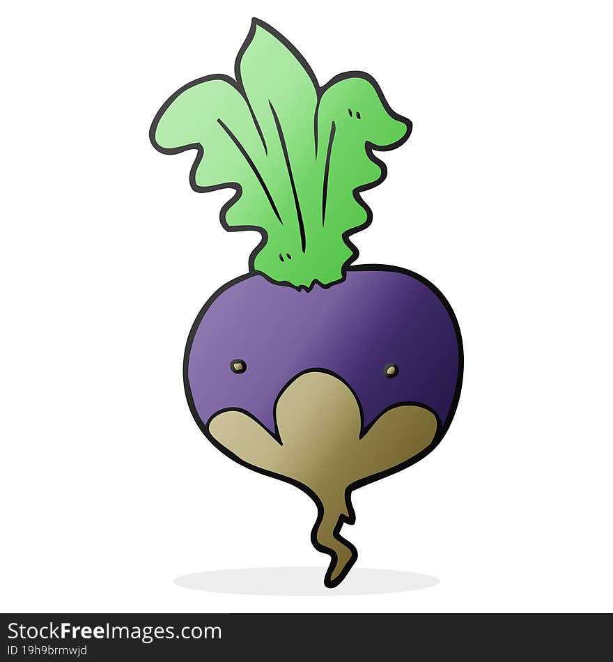 freehand drawn cartoon beet