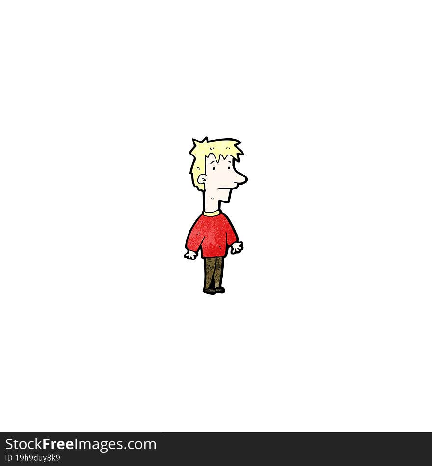 cartoon blond boy