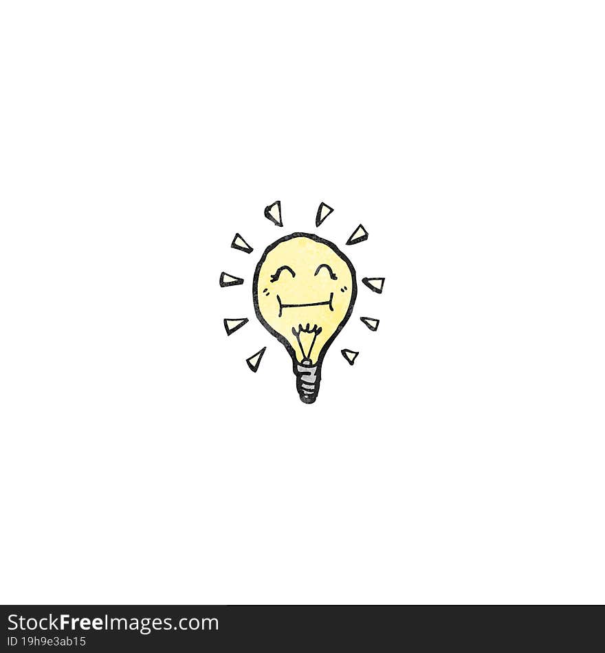 light bulb cartoon character