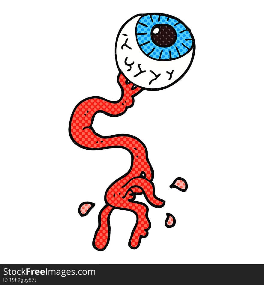 cartoon gross eyeball