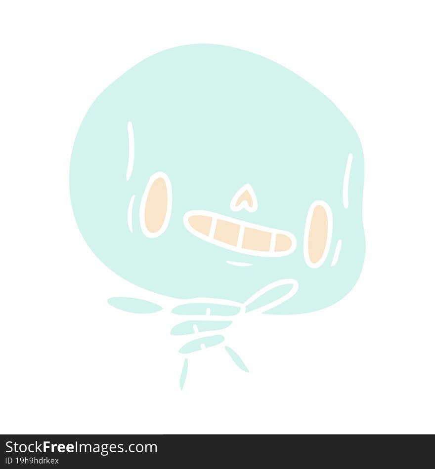 cartoon illustration kawaii cute dead skeleton. cartoon illustration kawaii cute dead skeleton