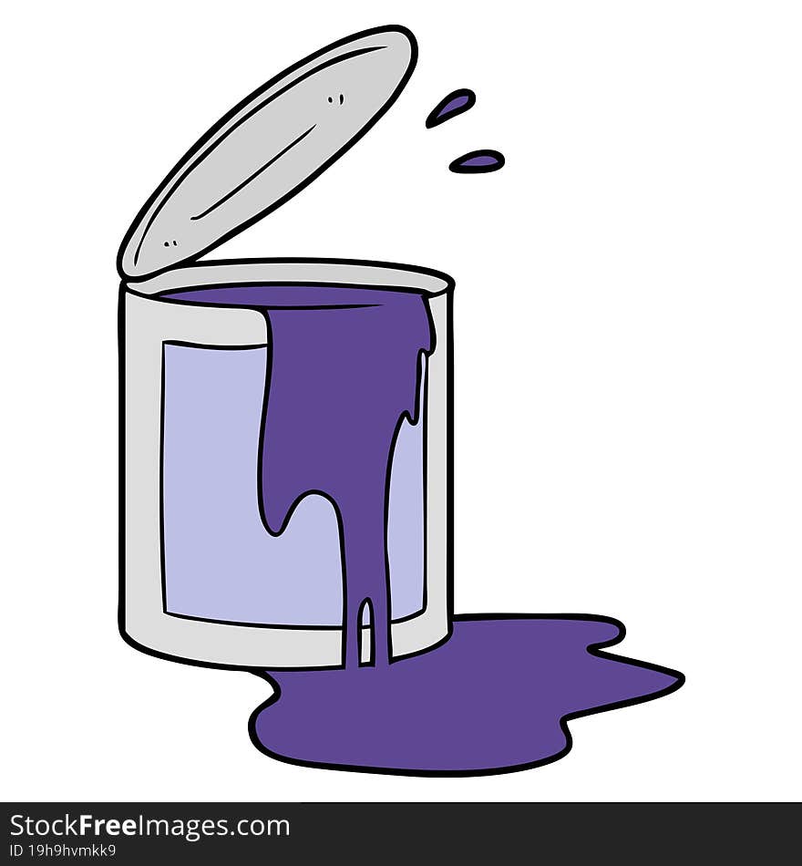 cartoon paint bucket. cartoon paint bucket