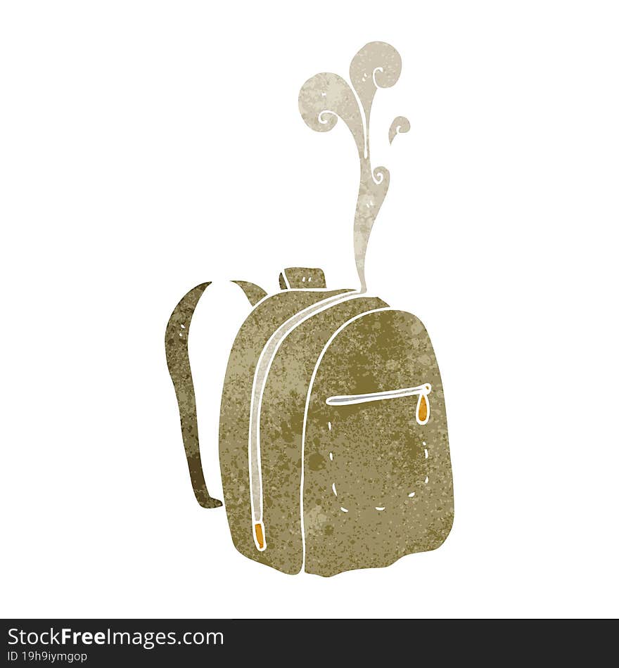 retro cartoon rucksack