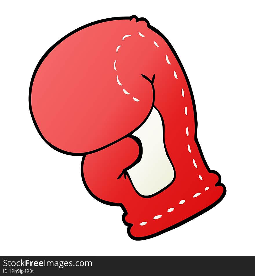 cartoon doodle boxing glove