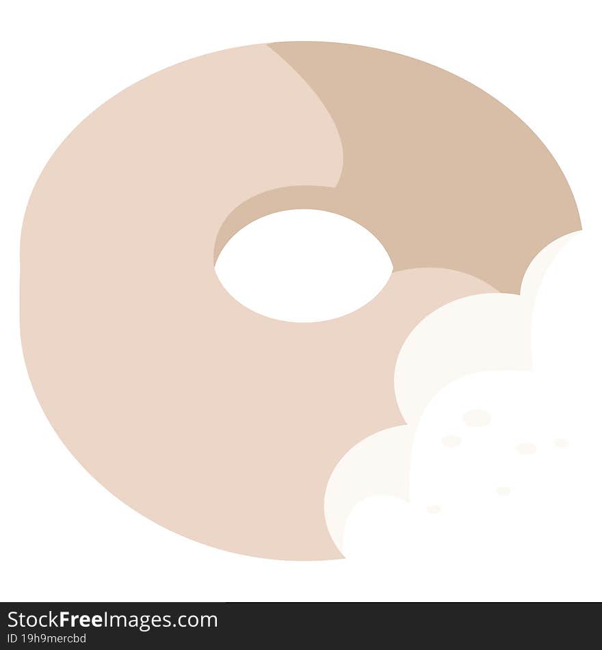 bitten donut graphic icon