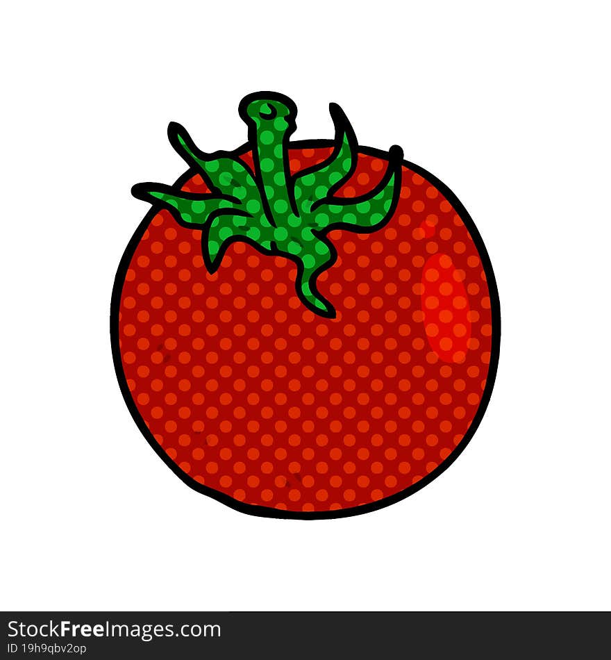 cartoon fresh tomato. cartoon fresh tomato