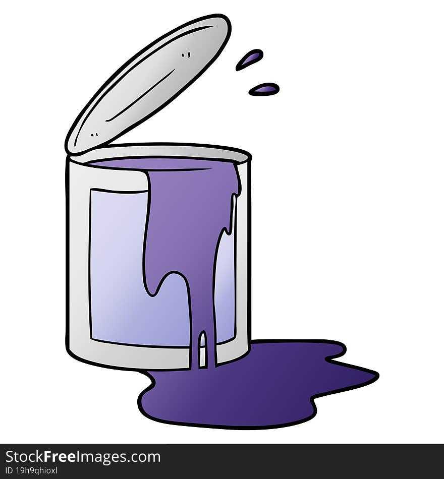 cartoon paint bucket. cartoon paint bucket