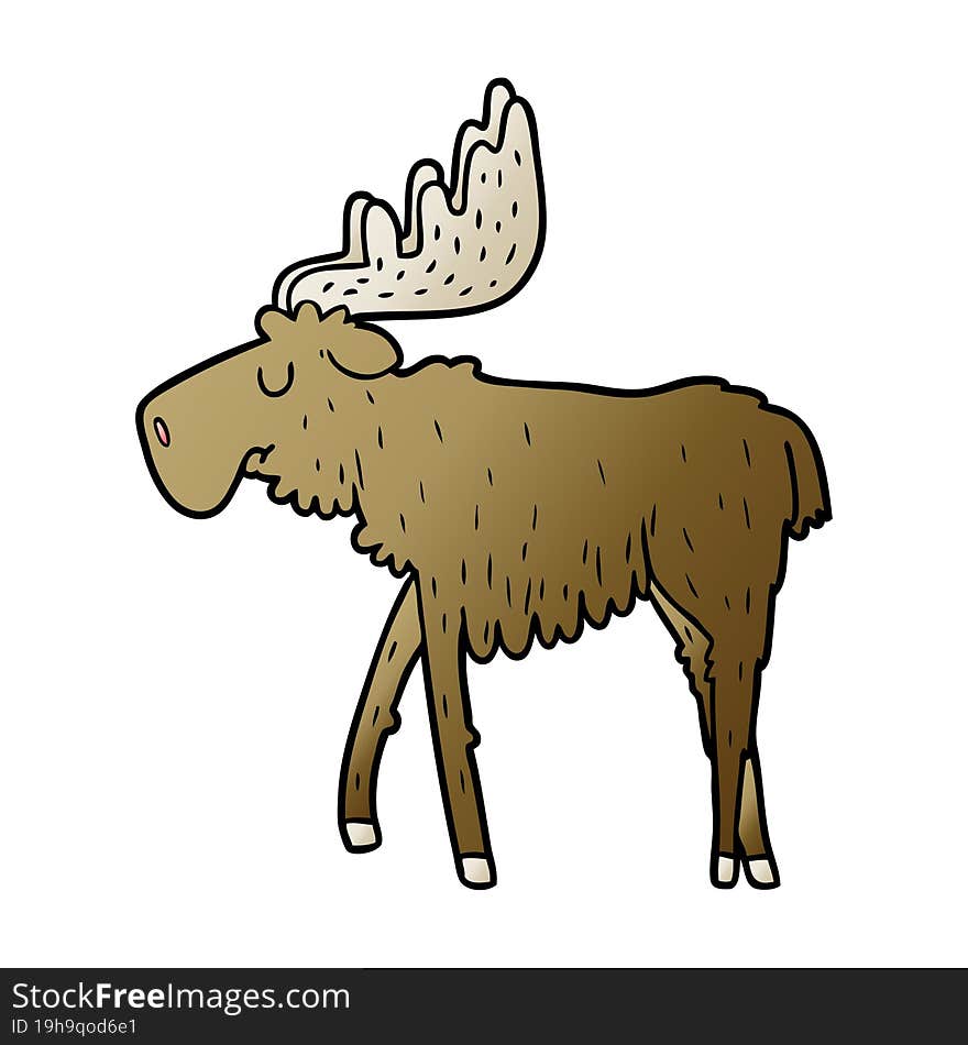 cartoon moose. cartoon moose