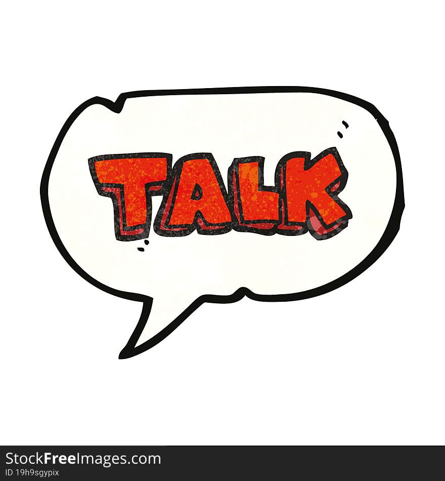 speech bubble textured cartoon talk symbol