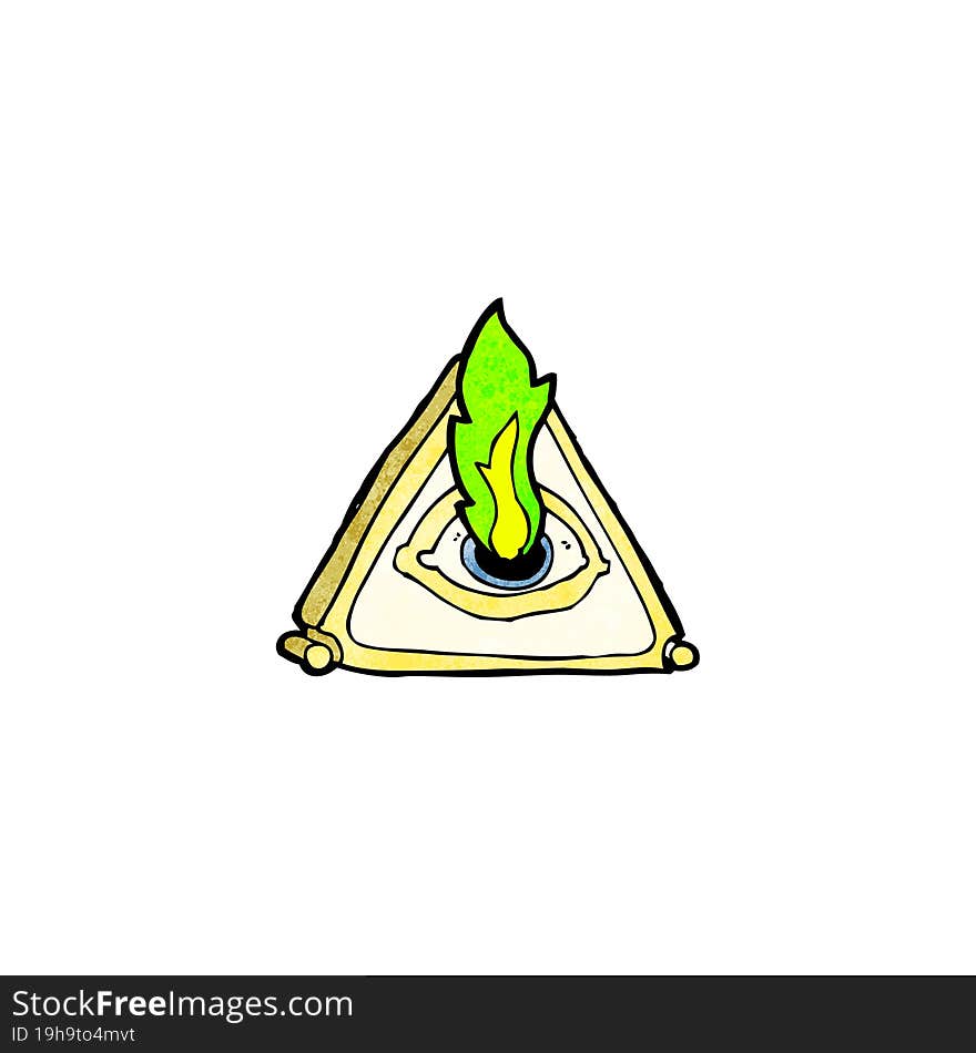 all seeing eye cartoon