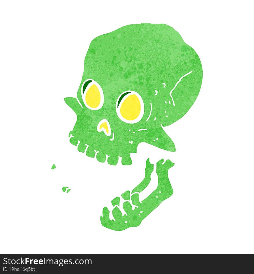 Cartoon Laughing Skull