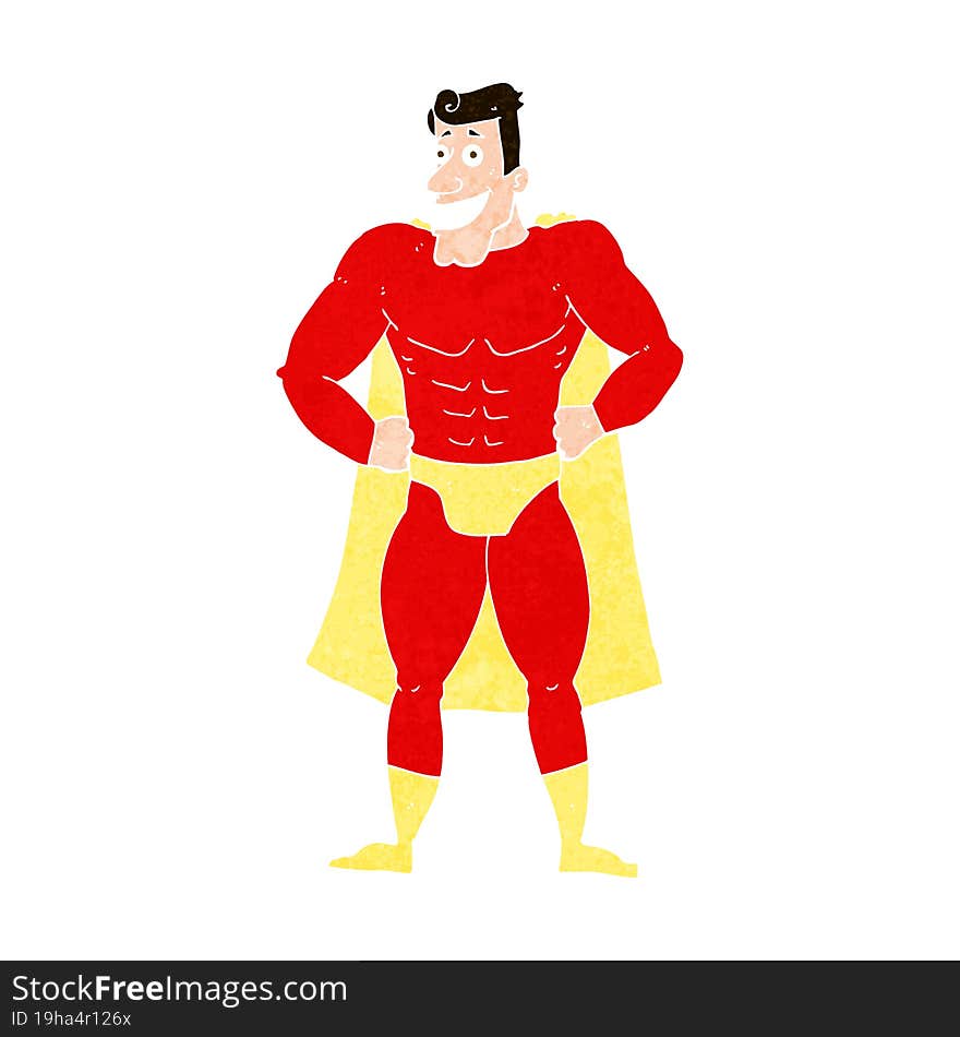 cartoon superhero