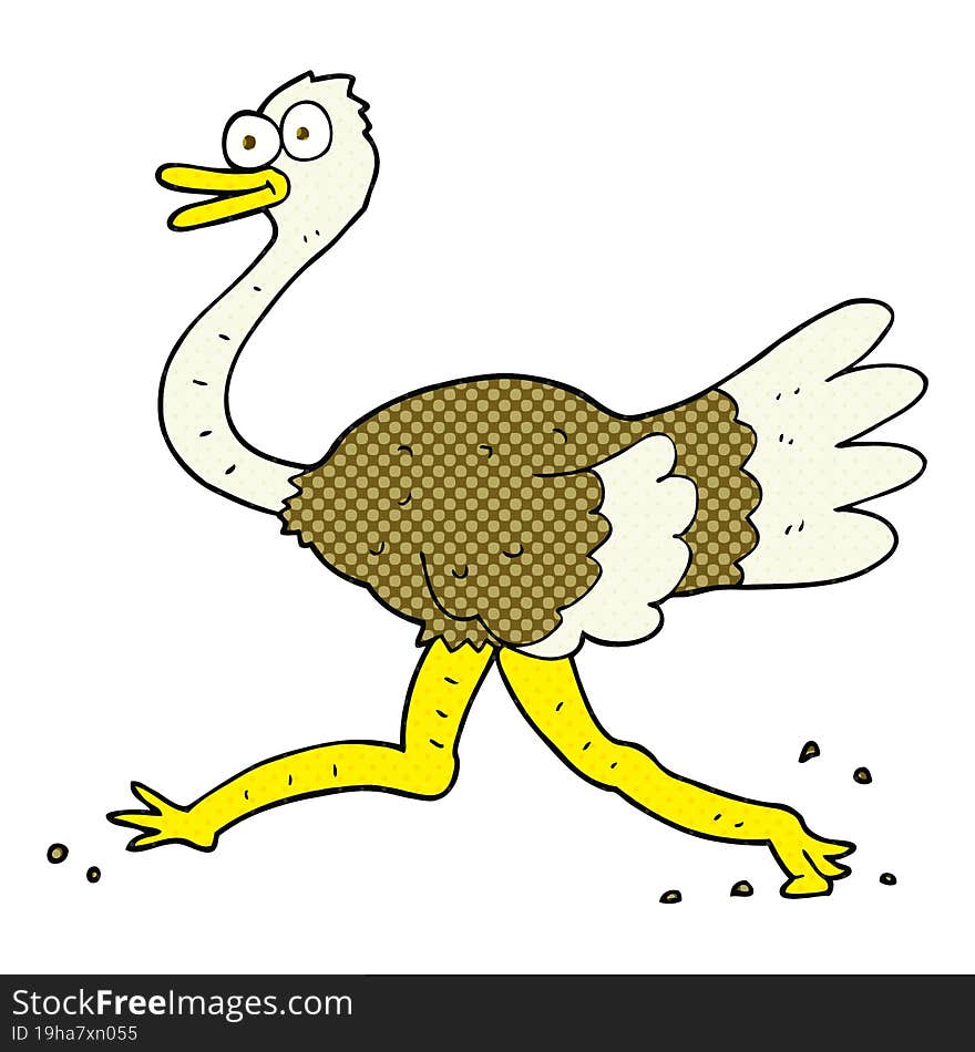 Cartoon Ostrich