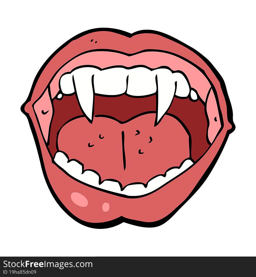 Cartoon Vampire Mouth