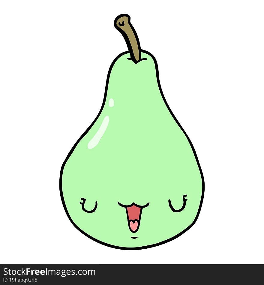 cartoon pear