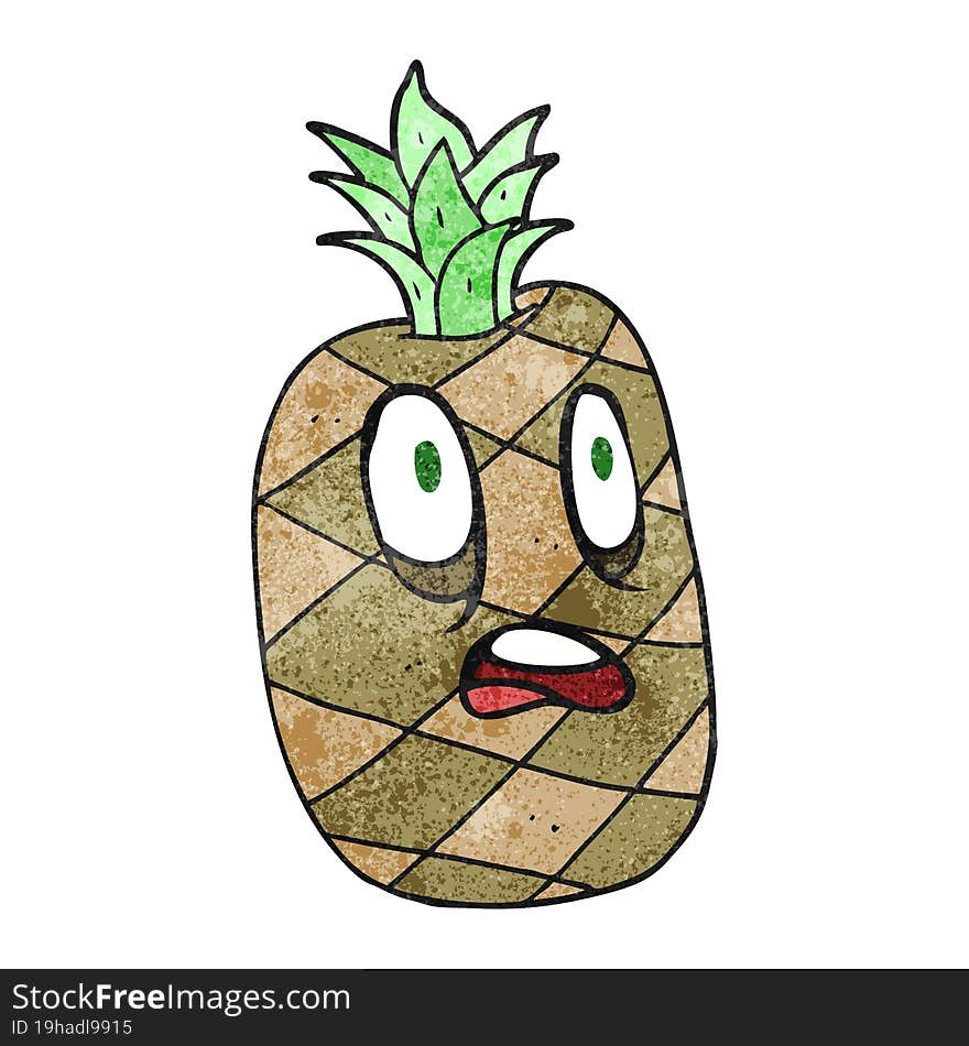 texture cartoon pineapple