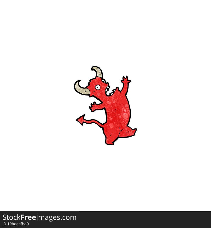 cartoon little devil