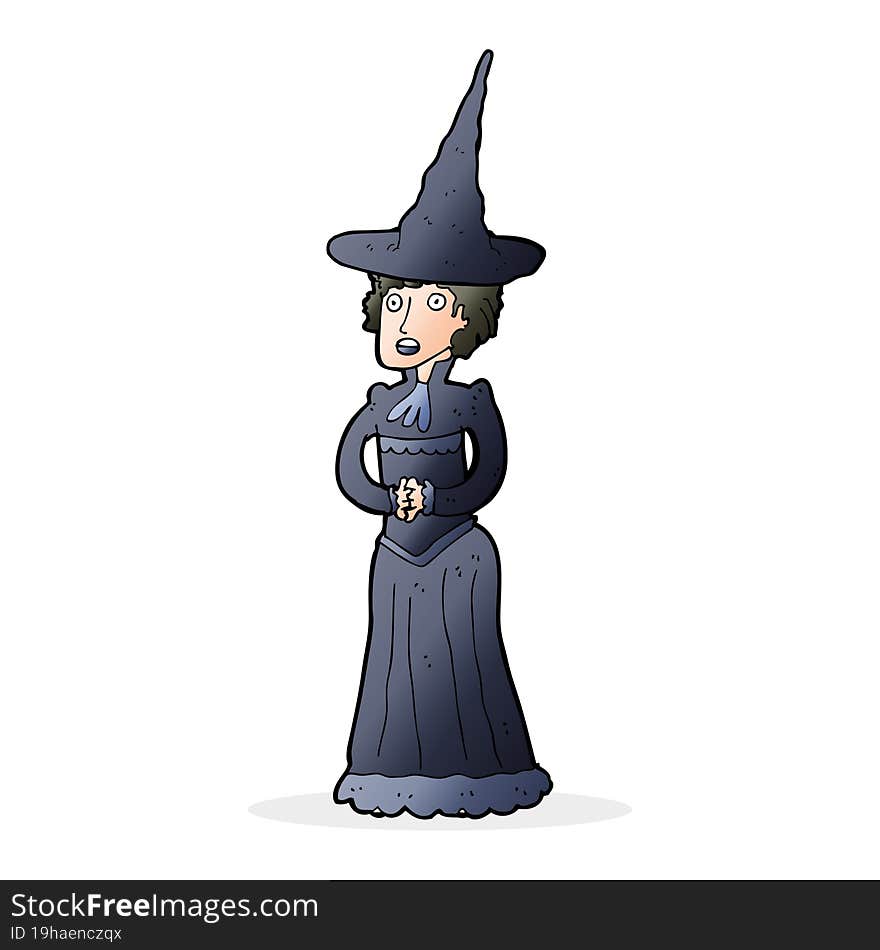 cartoon halloween witch