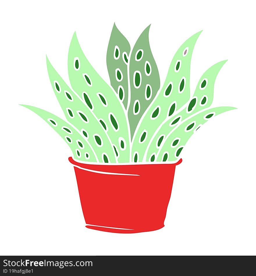 Cartoon Doodle House Plant